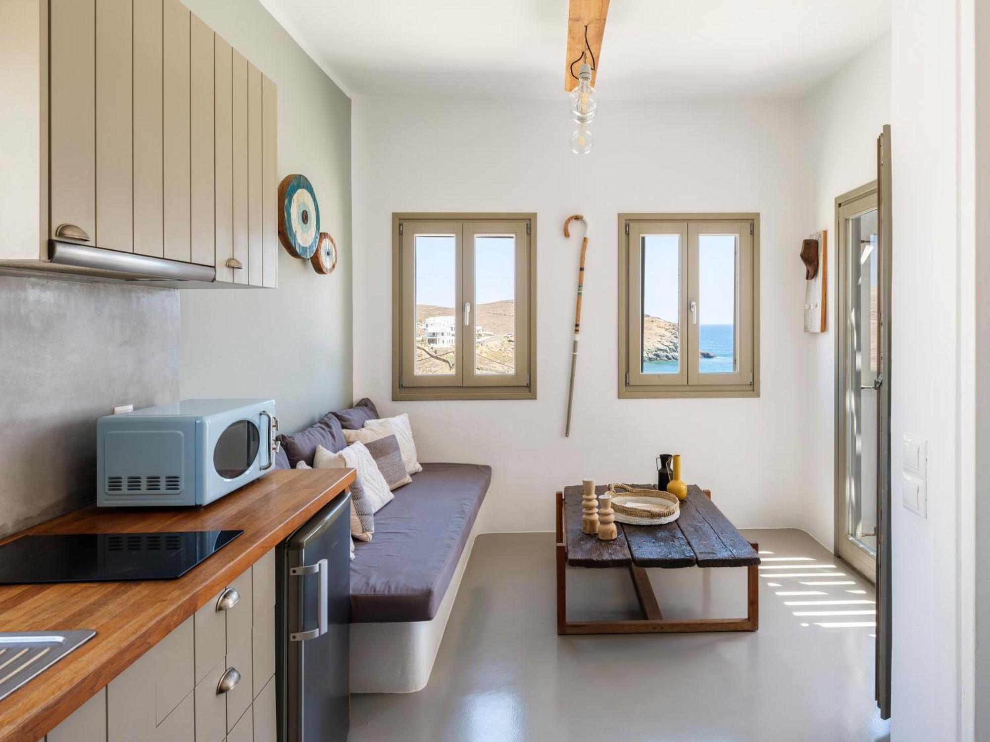 Sea Rock & Sky Private Mykonos Residence Merchia Beach Exterior photo