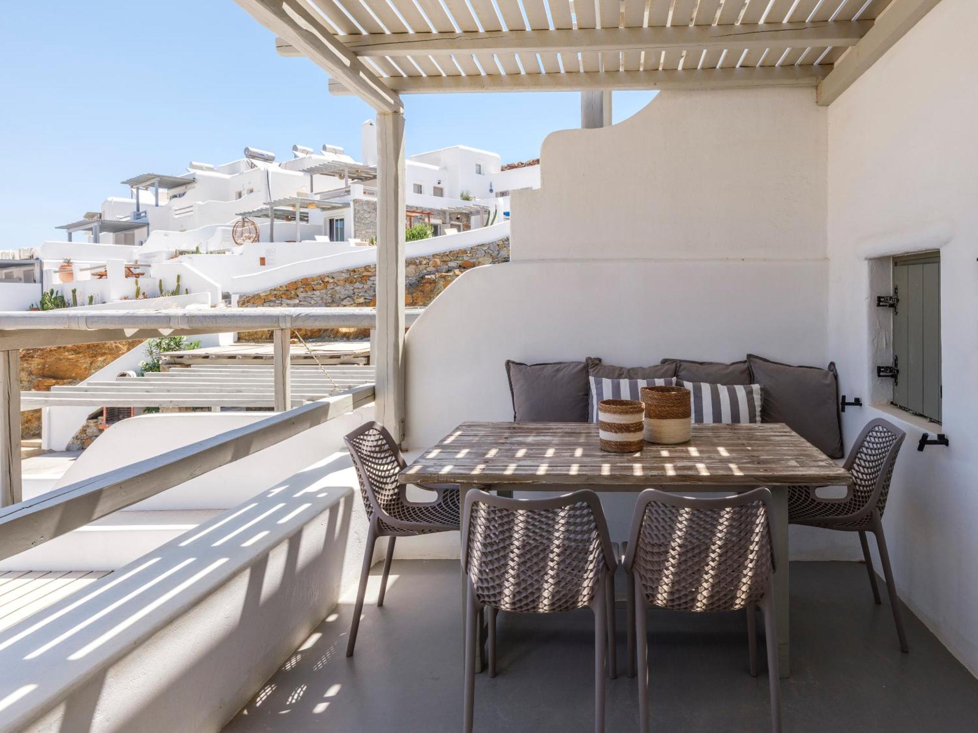 Sea Rock & Sky Private Mykonos Residence Merchia Beach Exterior photo