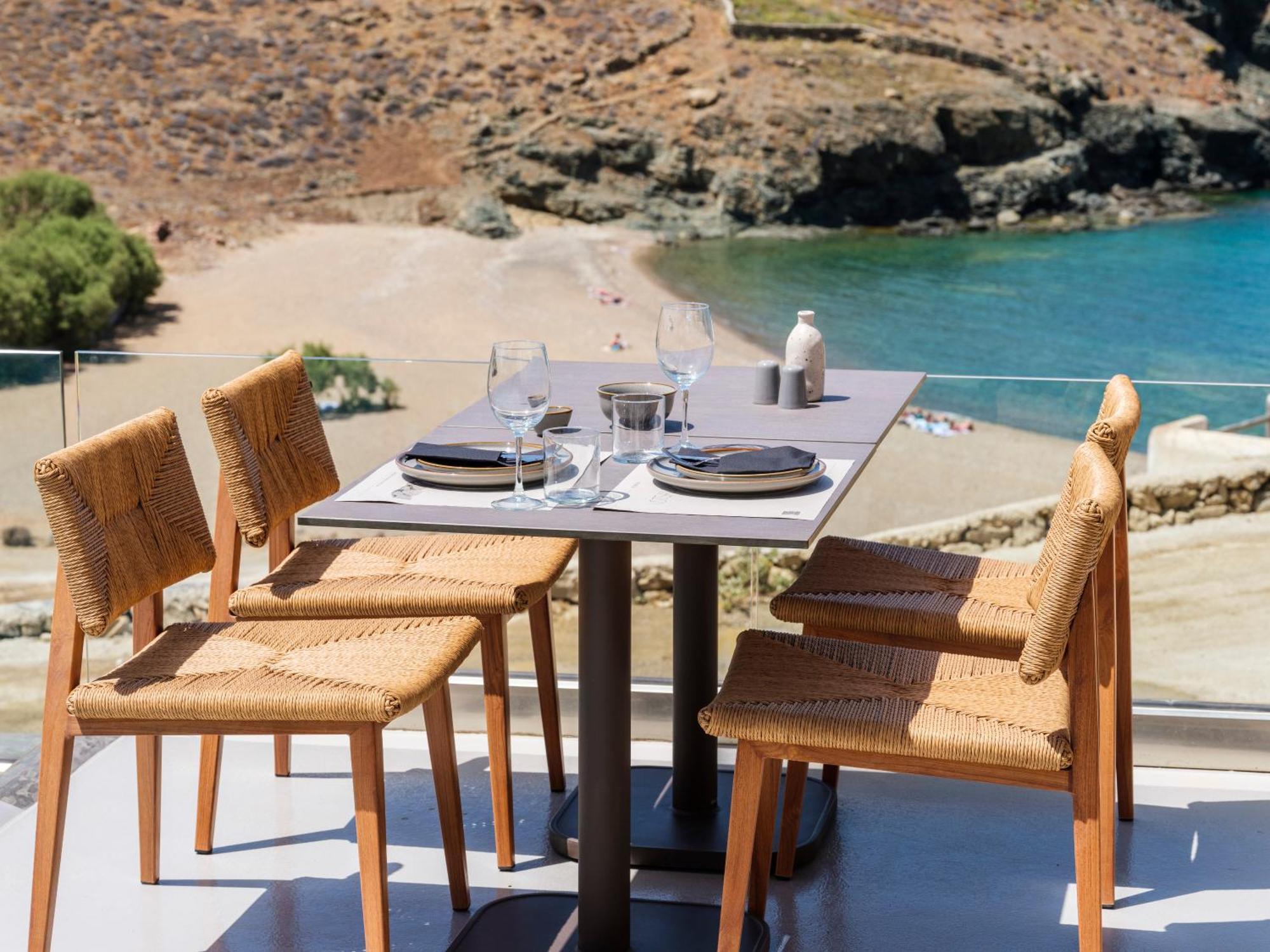 Sea Rock & Sky Private Mykonos Residence Merchia Beach Exterior photo