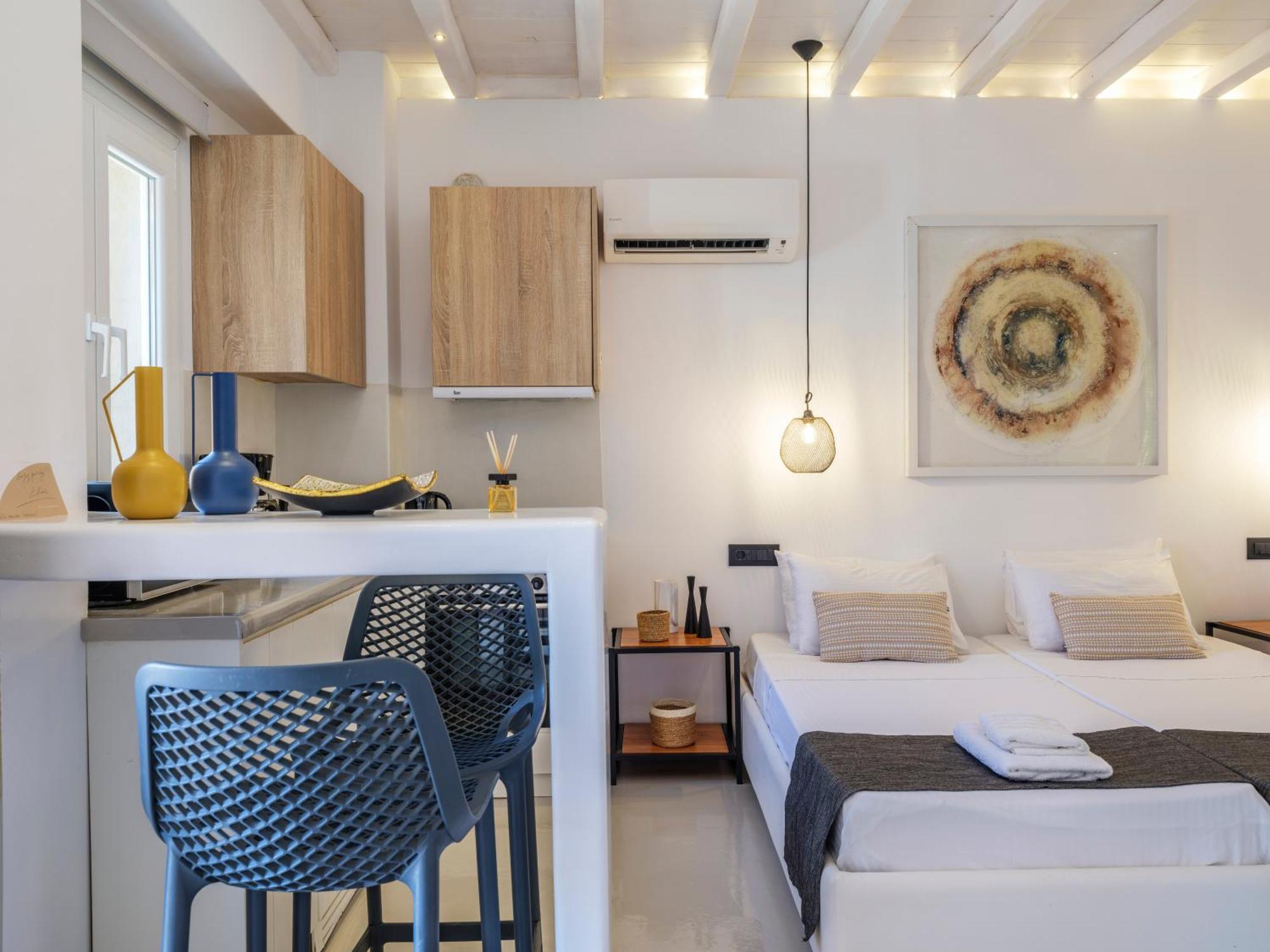 Sea Rock & Sky Private Mykonos Residence Merchia Beach Exterior photo