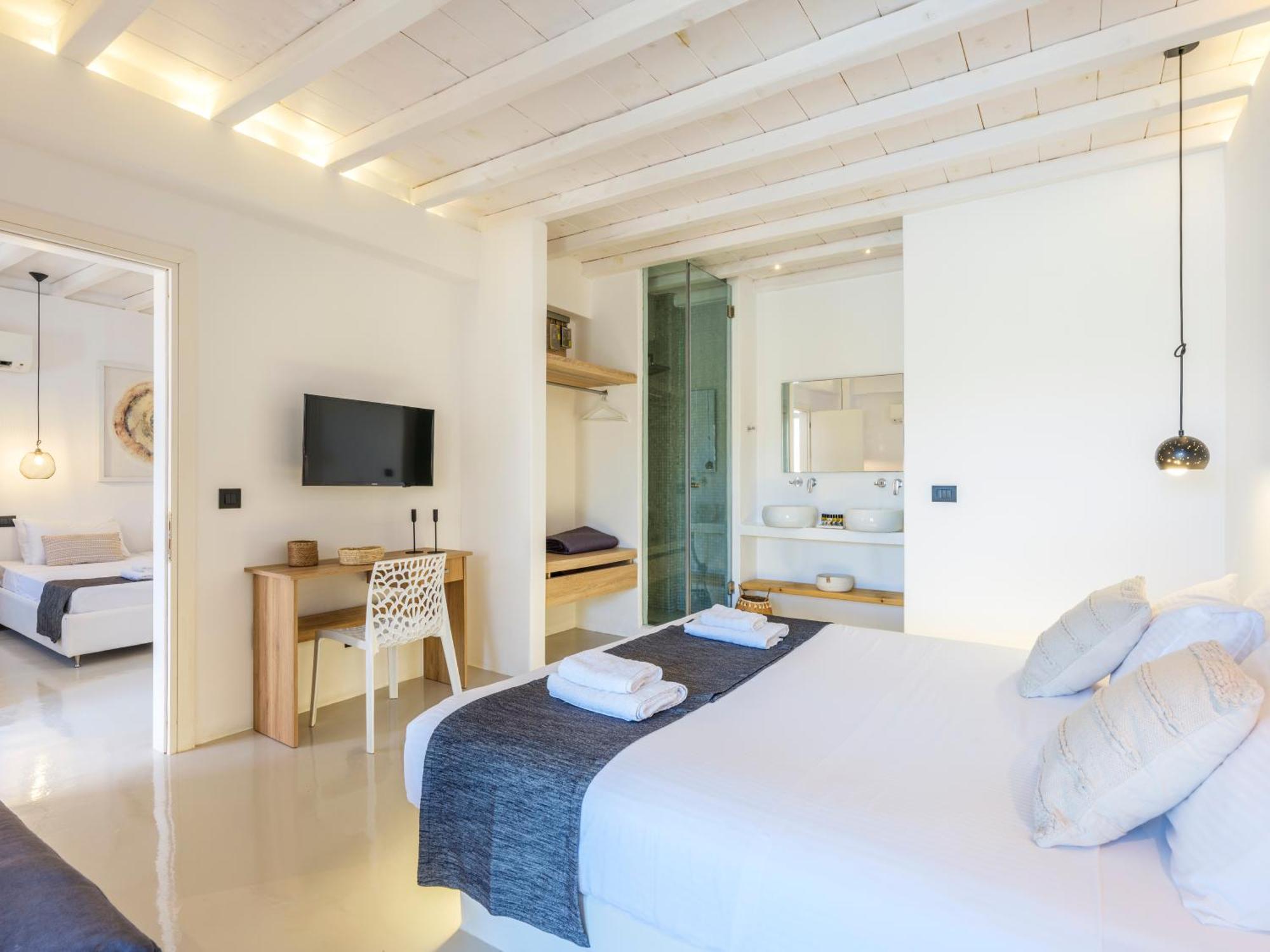 Sea Rock & Sky Private Mykonos Residence Merchia Beach Exterior photo