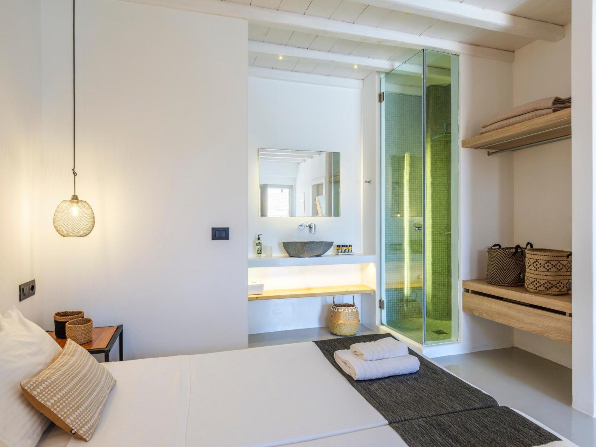 Sea Rock & Sky Private Mykonos Residence Merchia Beach Exterior photo